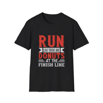 Playful Fitness T-Shirt - Perfect for Runners, Gift for Donut Lovers