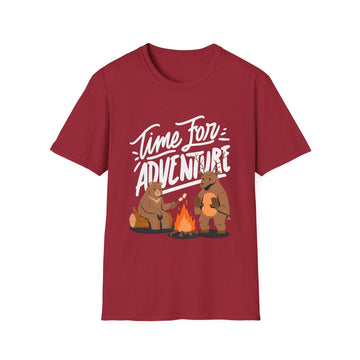 Adventure Bears Unisex Softstyle T-Shirt, Camping Shirt