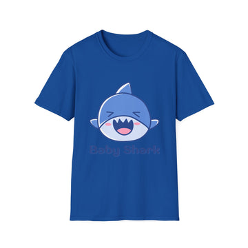 Baby Shark Softstyle T-Shirt, Fun Kids Tee, Cute Baby Shark Shirt