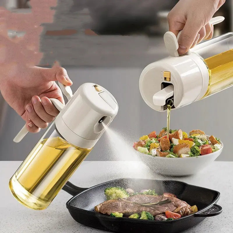 2 In 1 Oil Sprayer Bottle BBQ Cooking Oil Dispenser Olive Oil Pourers Sprayer Kitchen Baking Oil Mister Vinegar Bottle Advibe Studio