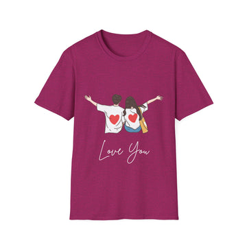 Love You Couple T-Shirt, Romantic Gift, Valentine’s Day Tee
