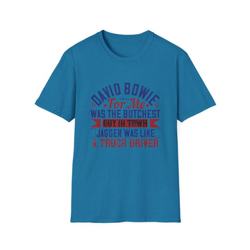 David Bowie Tribute T-Shirt, Unisex Graphic Tee, Music Lover Gift, Casual Wear, Retro Style, Birthday Present, Pop Culture Shirt