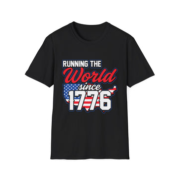 Patriotic Running T-Shirt: Celebrate Freedom, 4th of July, Sports Events, Unisex Tee, Gift for Fitness Lovers, Casual Wear