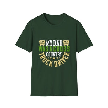 Proud Truck Driver T-Shirt, Father's Day Gift, Dad Appreciation, Cross Country Driving, Unisex Softstyle Tee