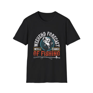 Weekend Fishing Forecast Unisex T-Shirt, Fishing Shirt