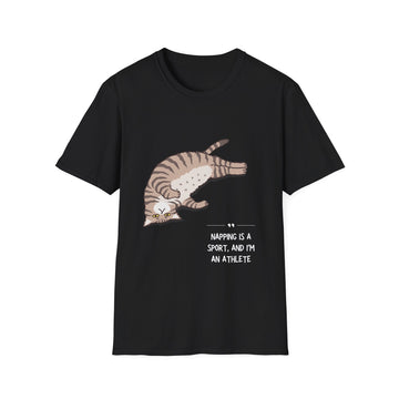 Cat Nap T-Shirt, Funny Cat Lover Gift, Unisex Tee