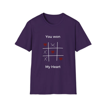You Won My Heart Tee, Cute Couple Shirt, Gift for Him/Her