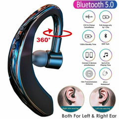 Bluetooth 5.0 Earpiece Driving Trucker Wireless Headset Earbuds Noise Cancelling Advibe Studio