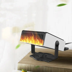 Car Heater Portable Car Heater Defrost Heater 180-degree Rotation Car Heater & Cooling Fan 2 In 1 Fast Heating Low Noise Advibe Studio