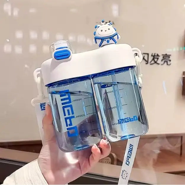 Dual Straw Water Bottle Advibe Studio