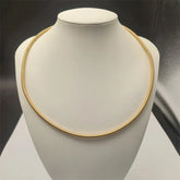 European And American Khaki Necklace Snake Bone Pattern Can Be Opened Advibe Studio