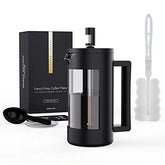 French Press Coffee Maker, Camping Plastic Glass French Coffee Press, Medium Size Tea And Frothed Milk Press,100 Percent BPA Free Prensa Francesa, Rust-Free And Dishwasher Safe,12 Oz & 21 Oz Advibe Studio