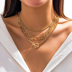 Simple Geometric OT Buckle All-match Necklace Advibe Studio