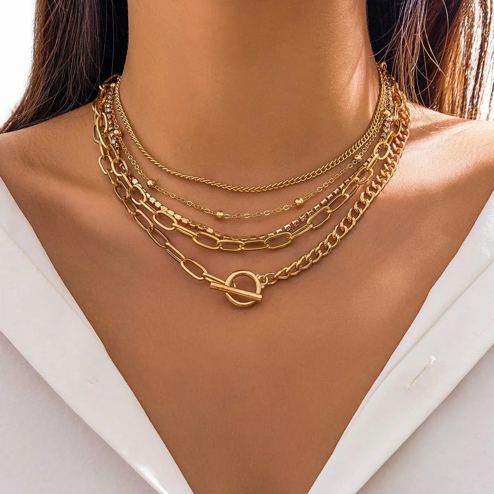Simple Geometric OT Buckle All-match Necklace Advibe Studio