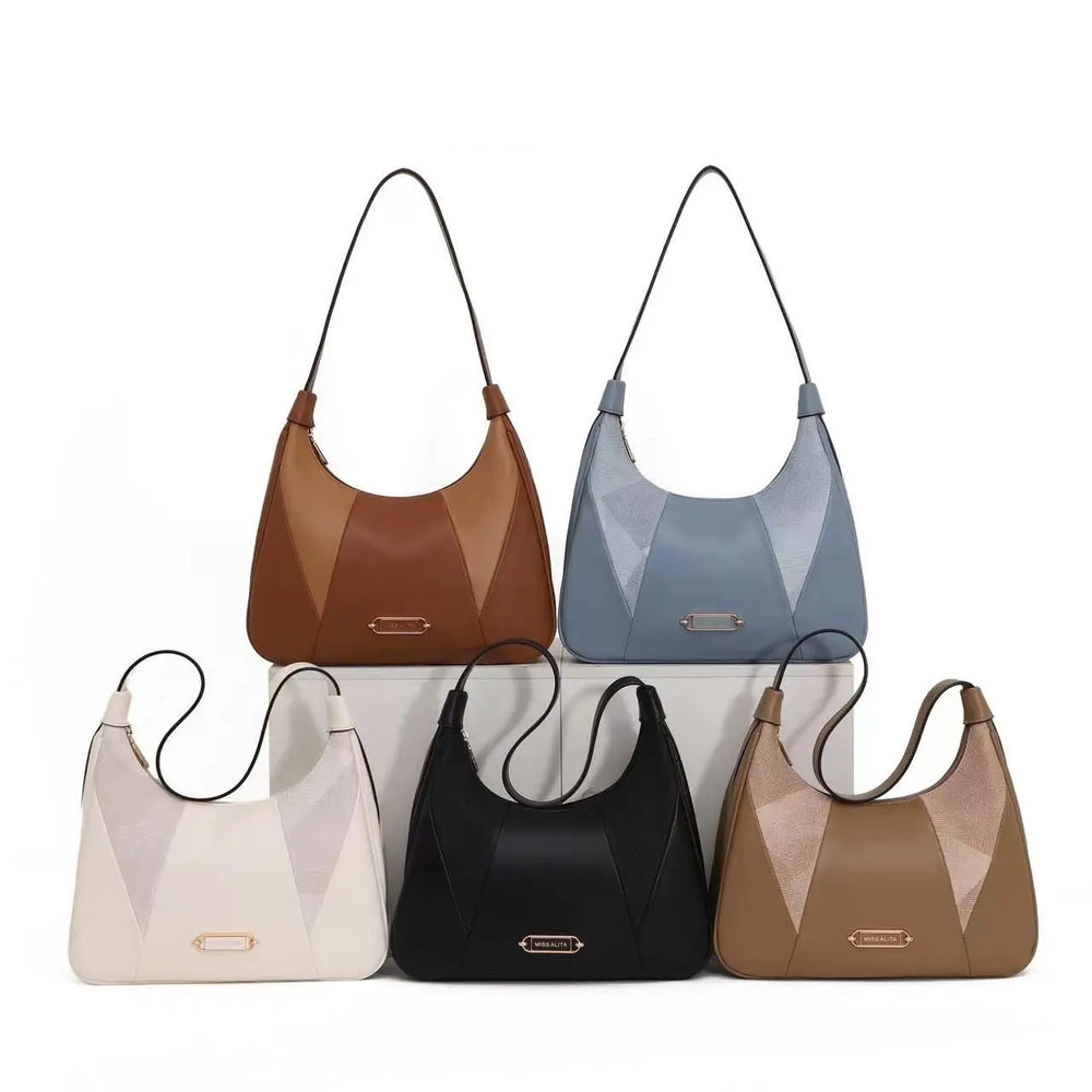 Solid Leather Satchel Bag For Girls Advibe Studio