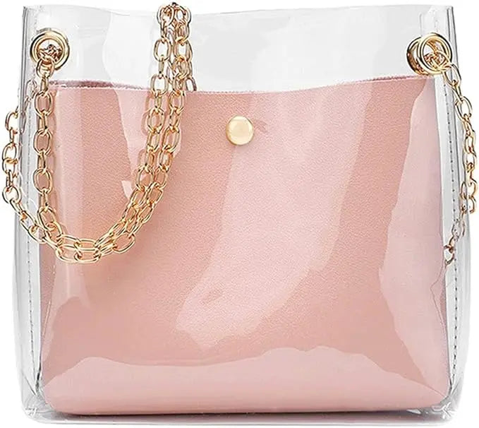 Transparent Bucket Bag Pink Advibe Studio