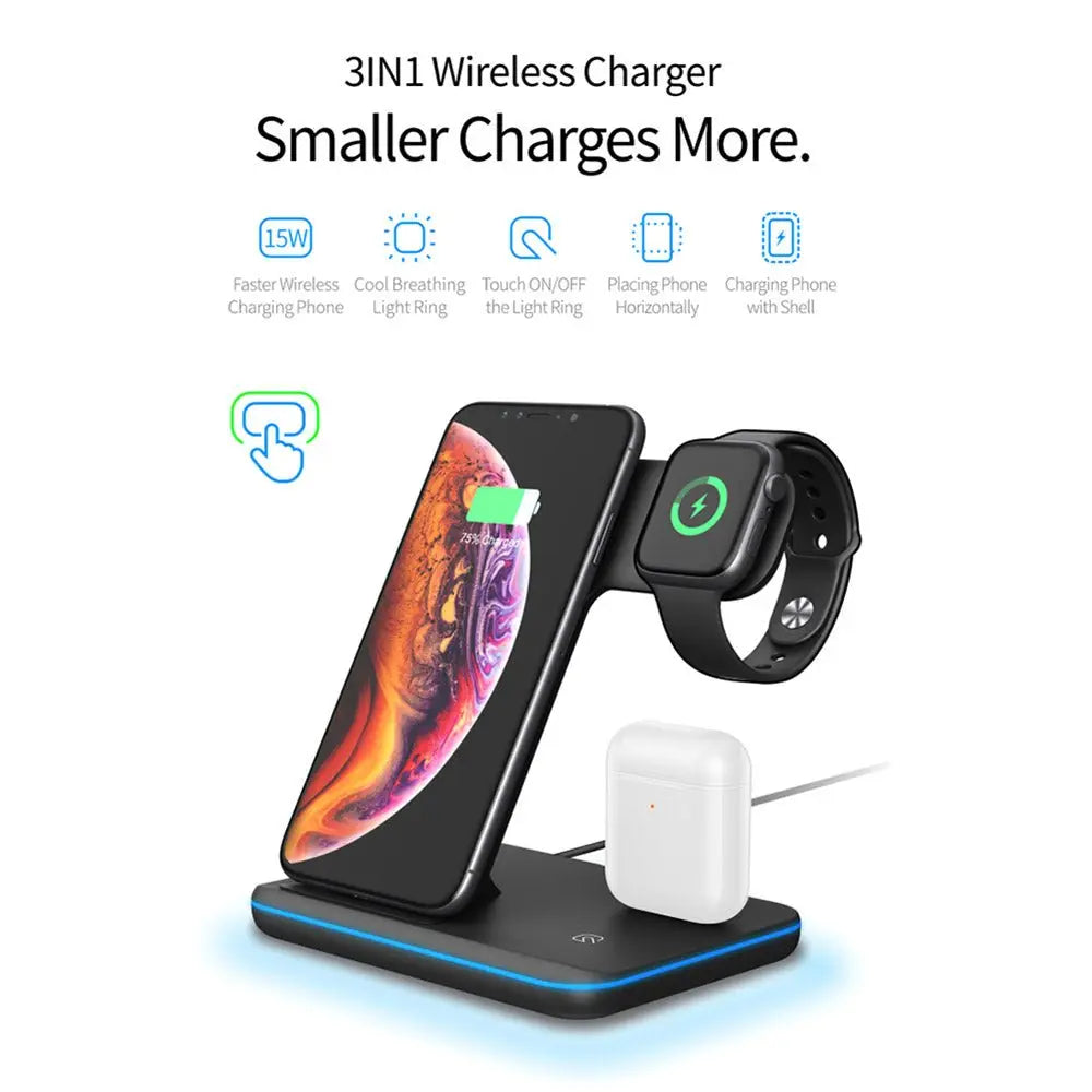 Wireless Charger Stand 3 in 1 Advibe Studio