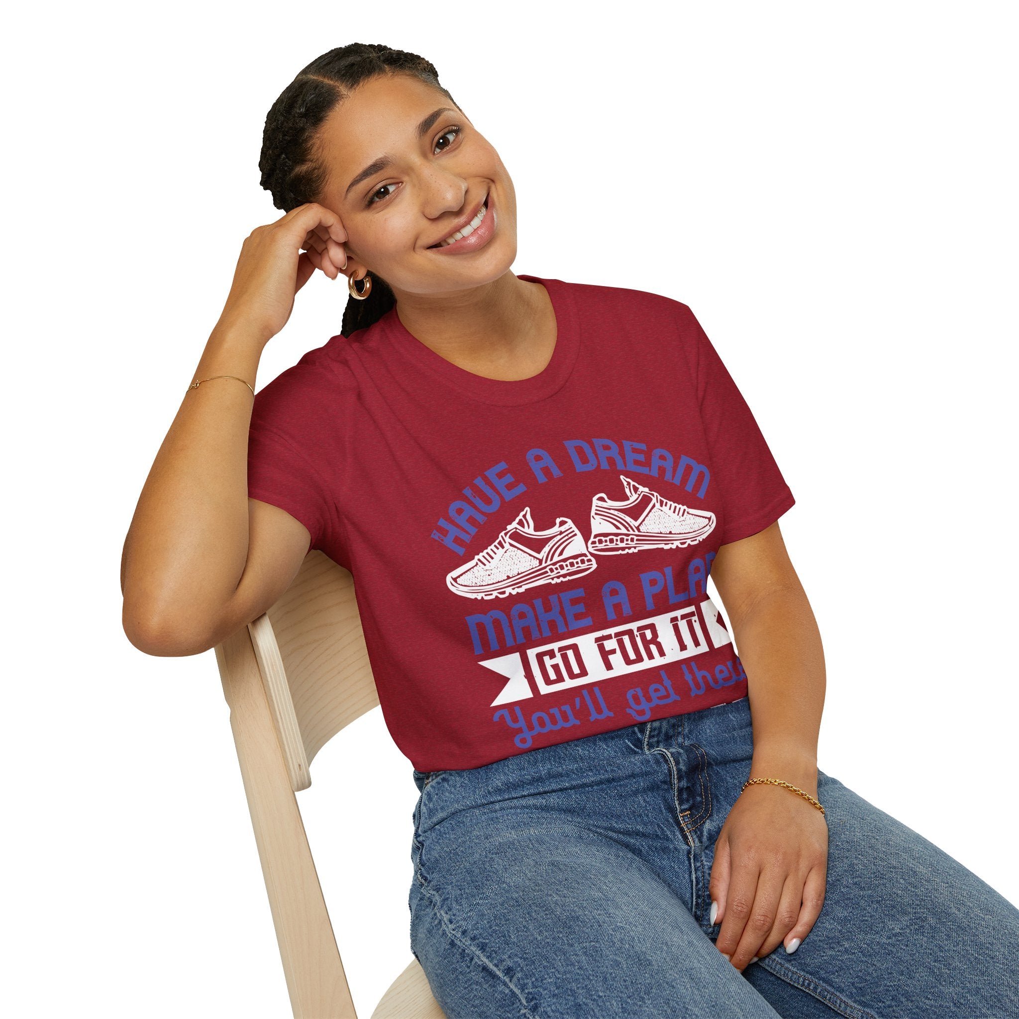 Inspirational Graphic T-Shirt with Motivational Quote, Dream Big