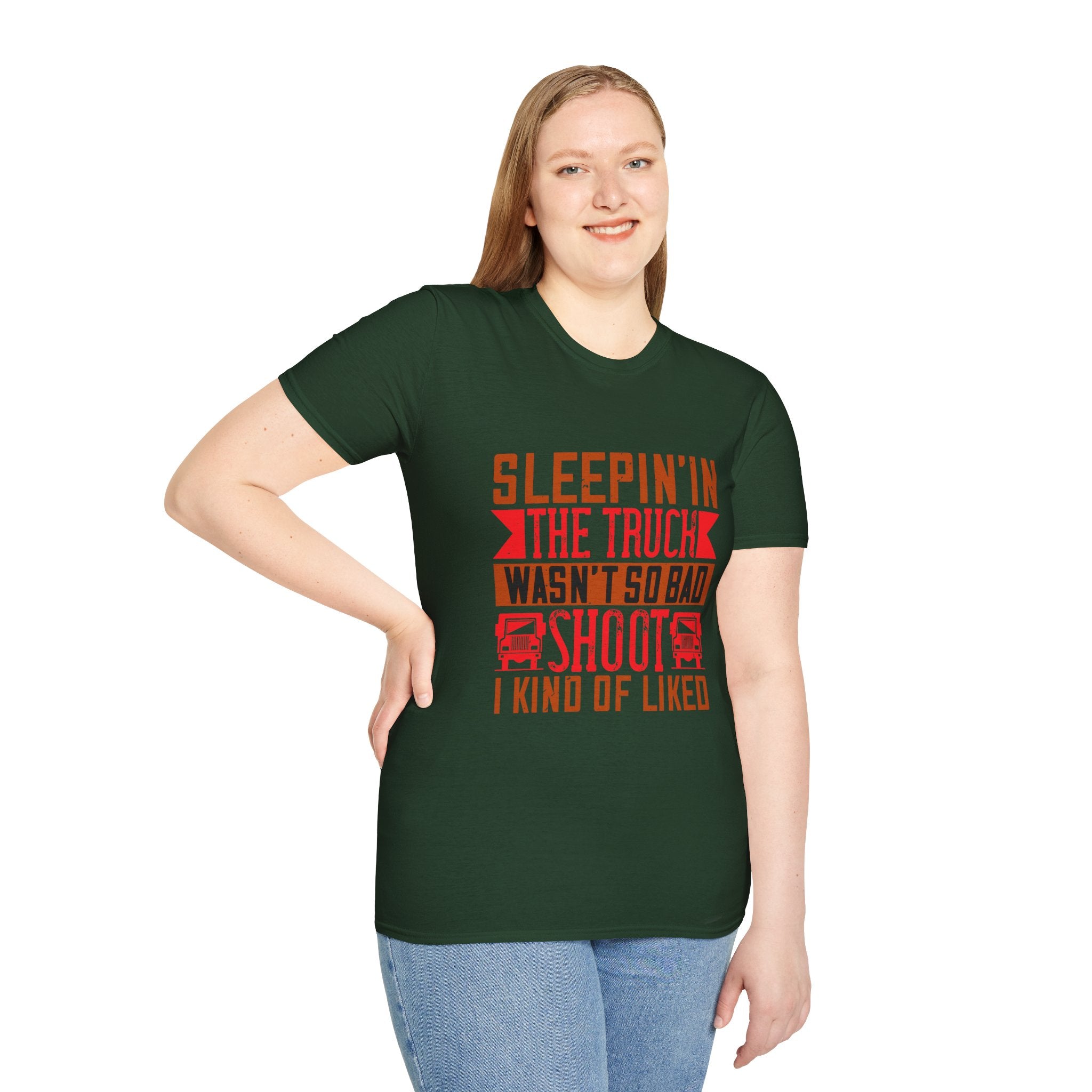 Sleepin' in the Truck Unisex T-Shirt, Casual Tee, Outdoor Adventure Shirt