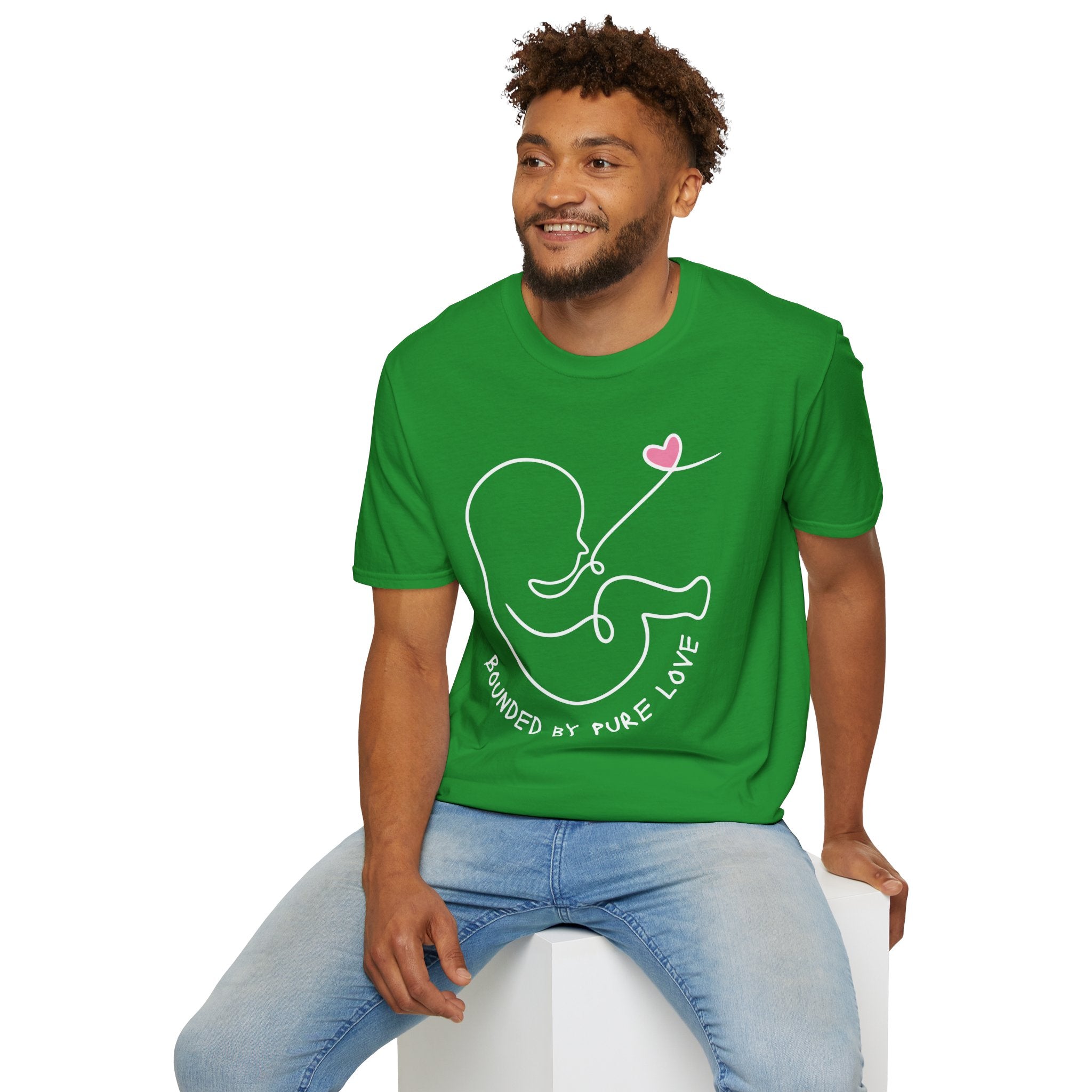 Bounded by Pure Love Unisex T-Shirt, Cute Tee, Expecting