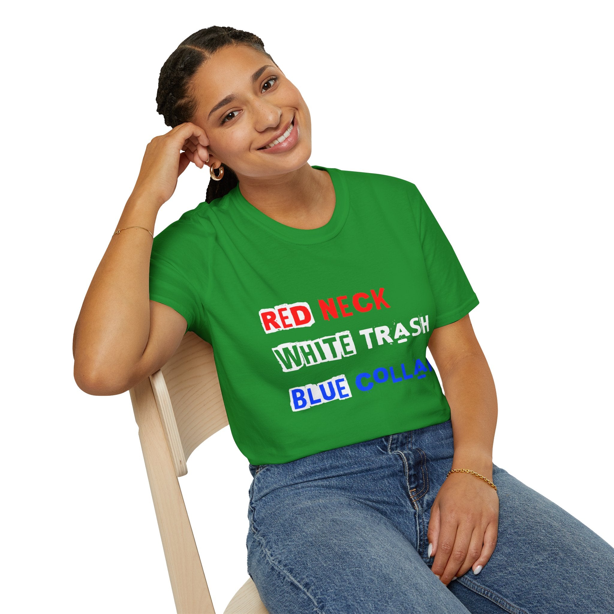 Red Neck, White Trash, Blue Collar Unisex Softstyle T-Shirt – Funny Humor Tee, Gift for Friends, Casual Wear, Summer Outfit, Patriotic [...]