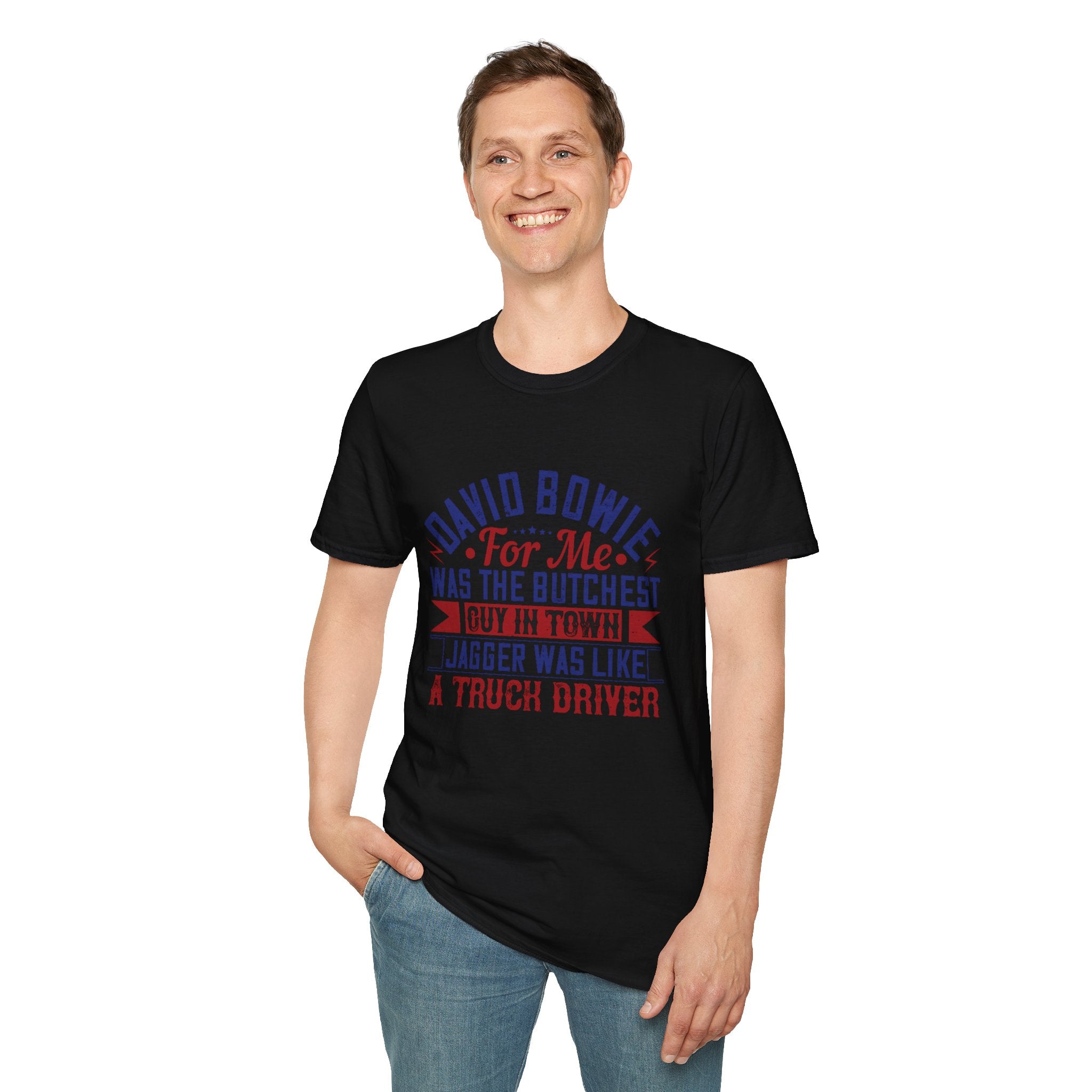 David Bowie Tribute T-Shirt, Unisex Graphic Tee, Music Lover Gift, Casual Wear, Retro Style, Birthday Present, Pop Culture Shirt