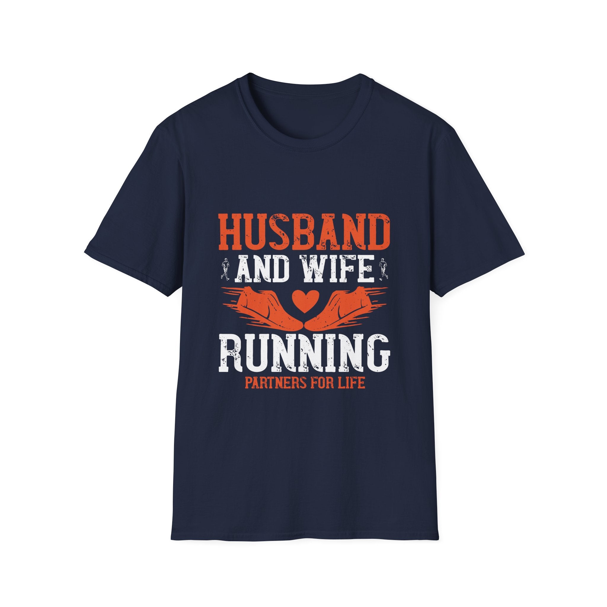 Couples Running T-Shirt, Husband and Wife Matching Tees