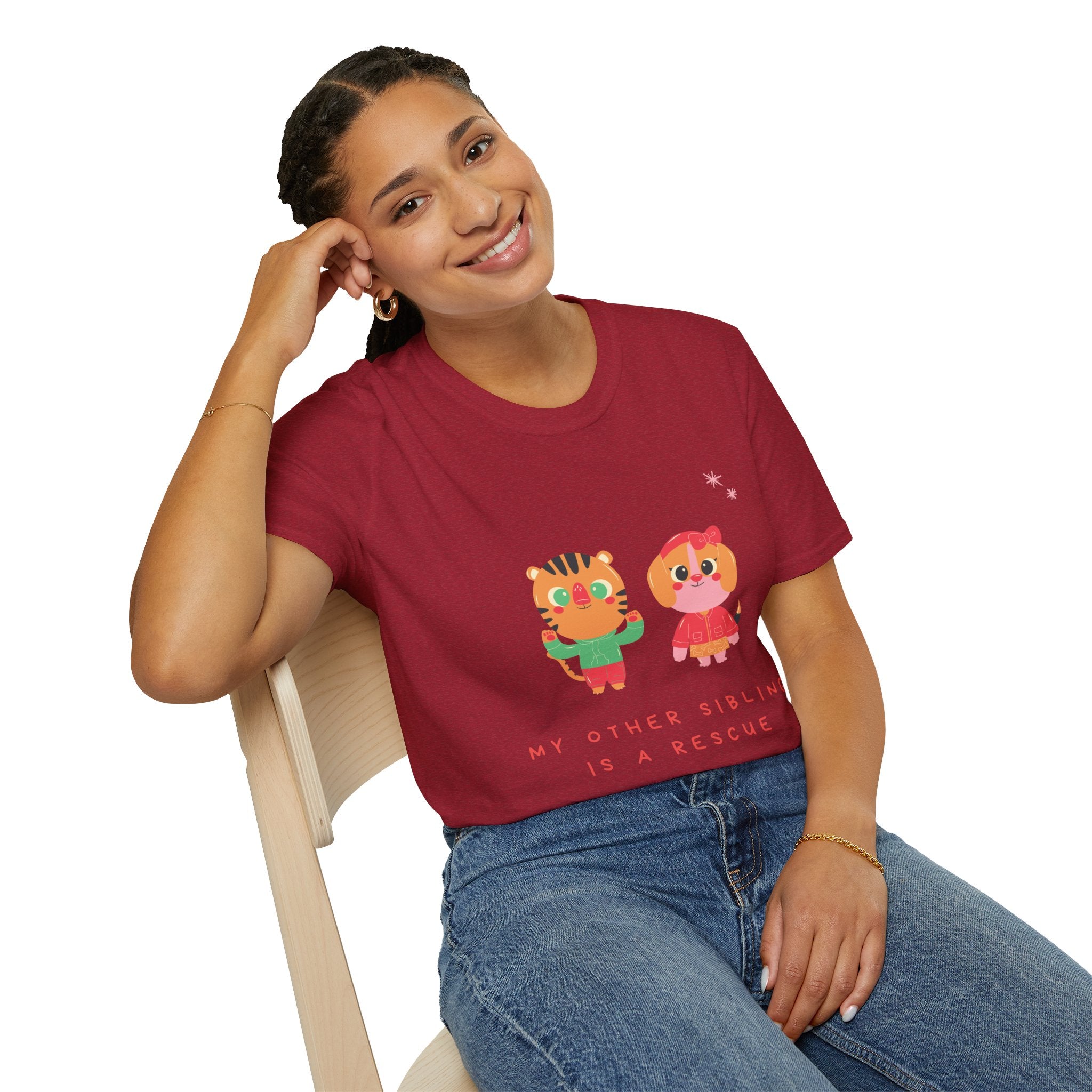 Cute Sibling Rescue T-Shirt, Animal Lovers Gift, Adoption Awareness Tee