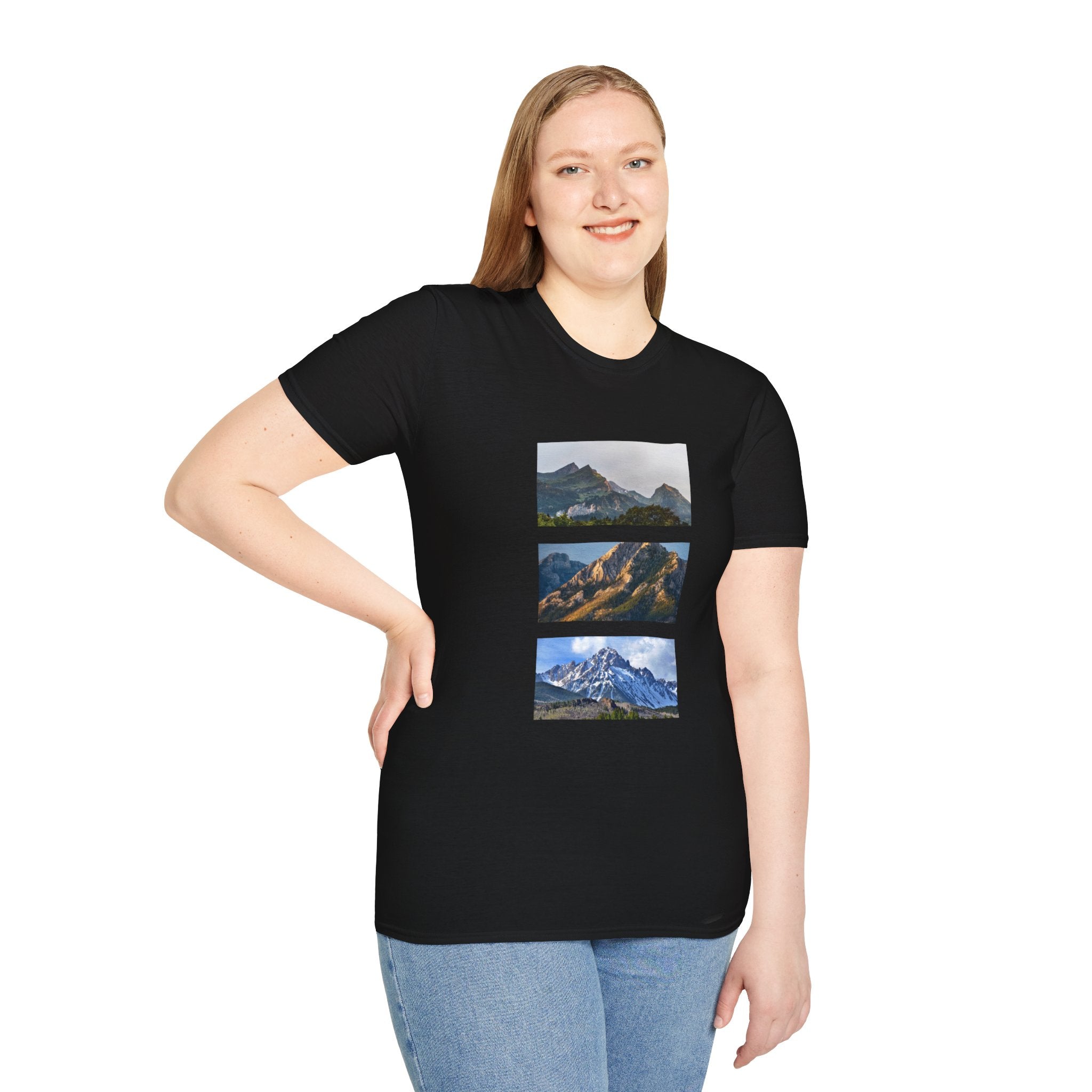 Mountain Photography Unisex Softstyle T-Shirt - Nature Lover Gift