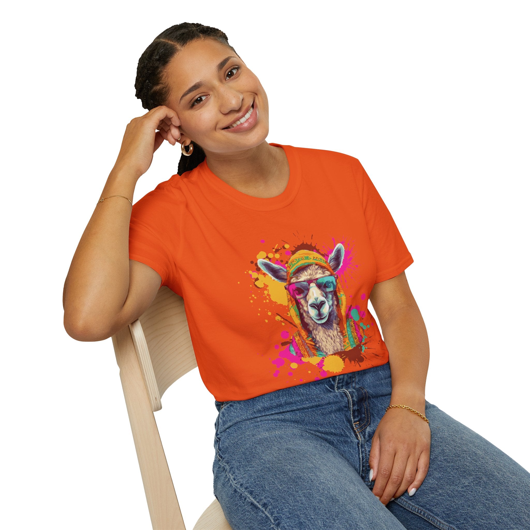 Colorful Llama T-Shirt - Fun Gift for Animal Lovers