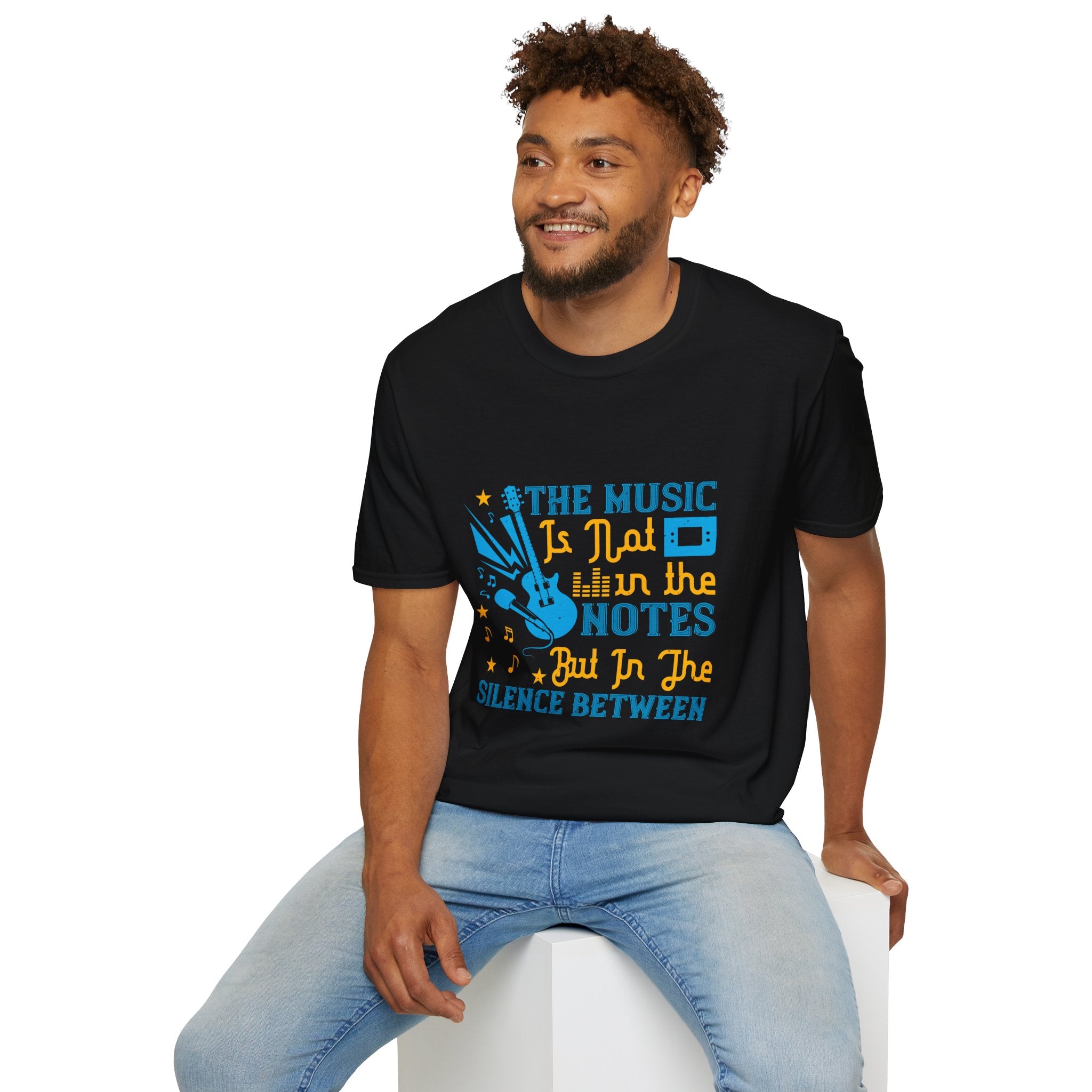 Musical Quotes T-Shirt, Relaxed Vibe Music Lover Tee