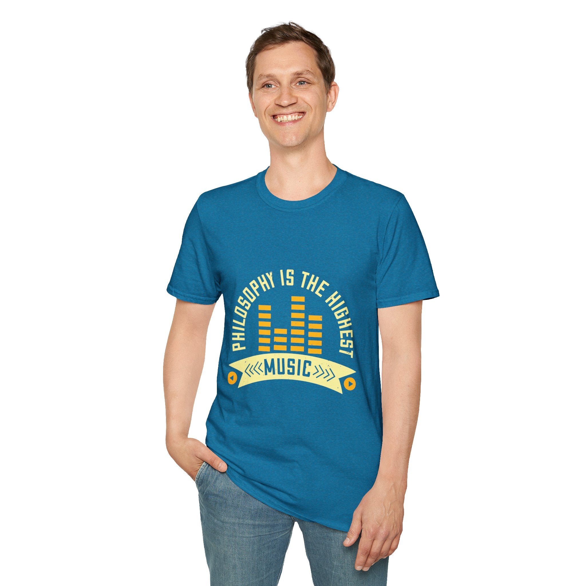 Musical Philosophy T-Shirt - Unisex Softstyle Tee, Gift for Music Lovers