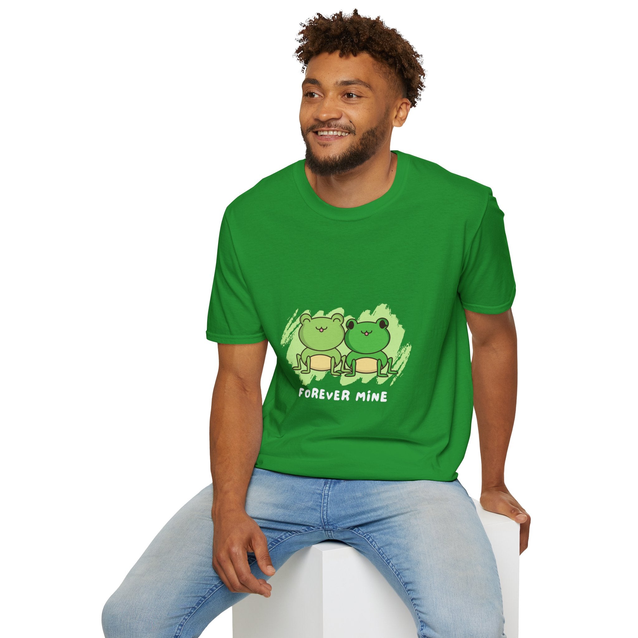 Forever Mine Couple T-Shirt, Cute Frog Lovers Gift, Unisex Softstyle Tee
