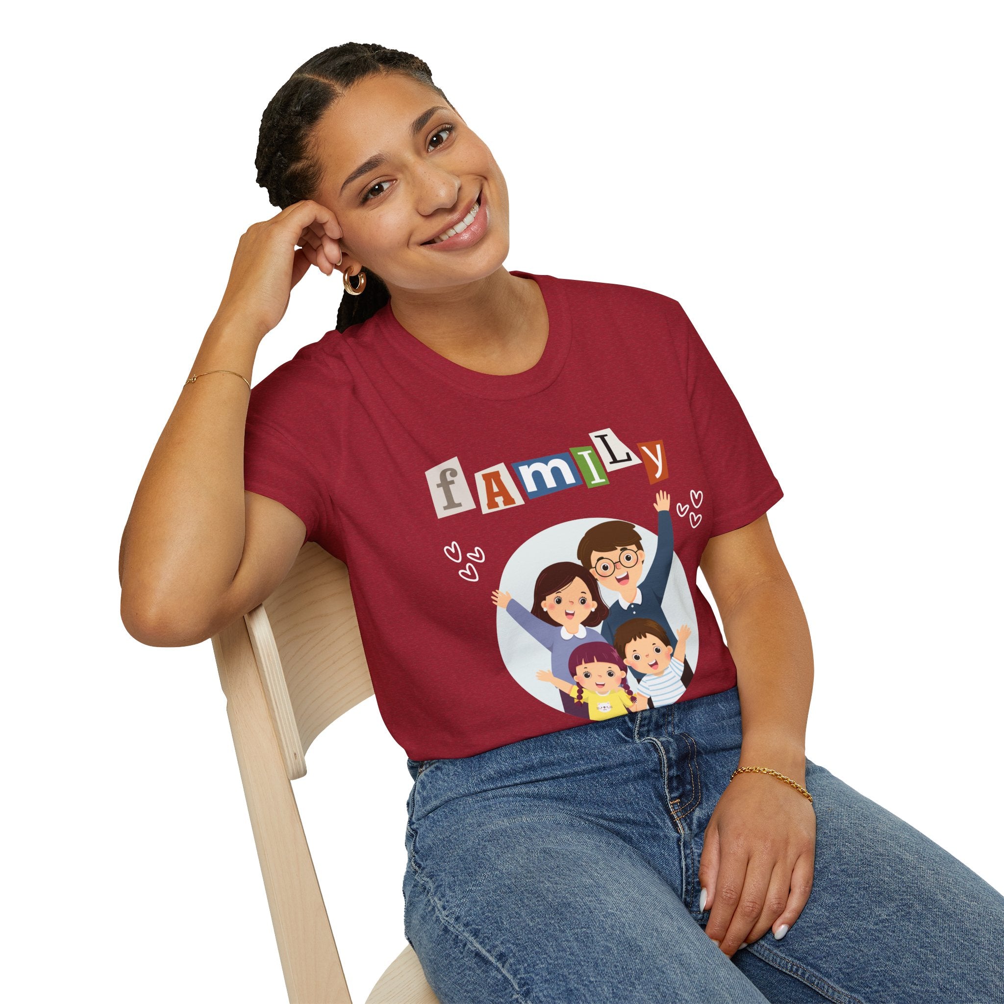 Family Love Unisex T-Shirt, Perfect Gift for Parents