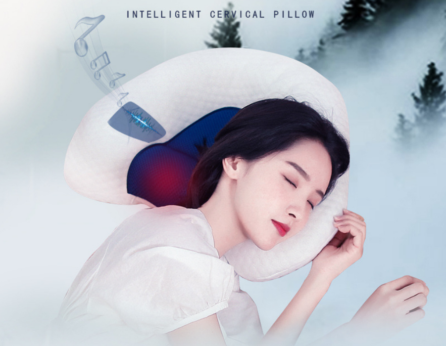 Cervical inflatable neck pillow