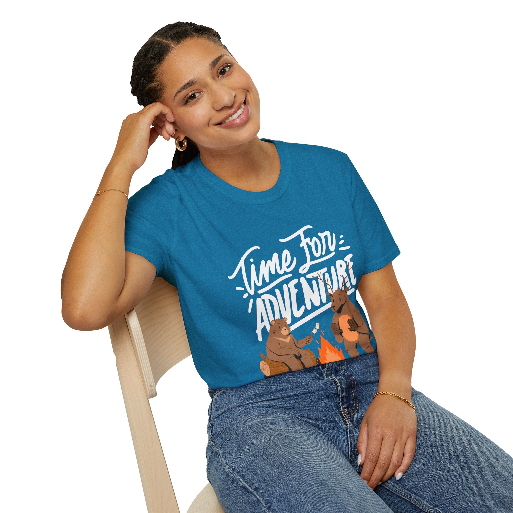 Adventure Bears Unisex Softstyle T-Shirt, Camping Shirt