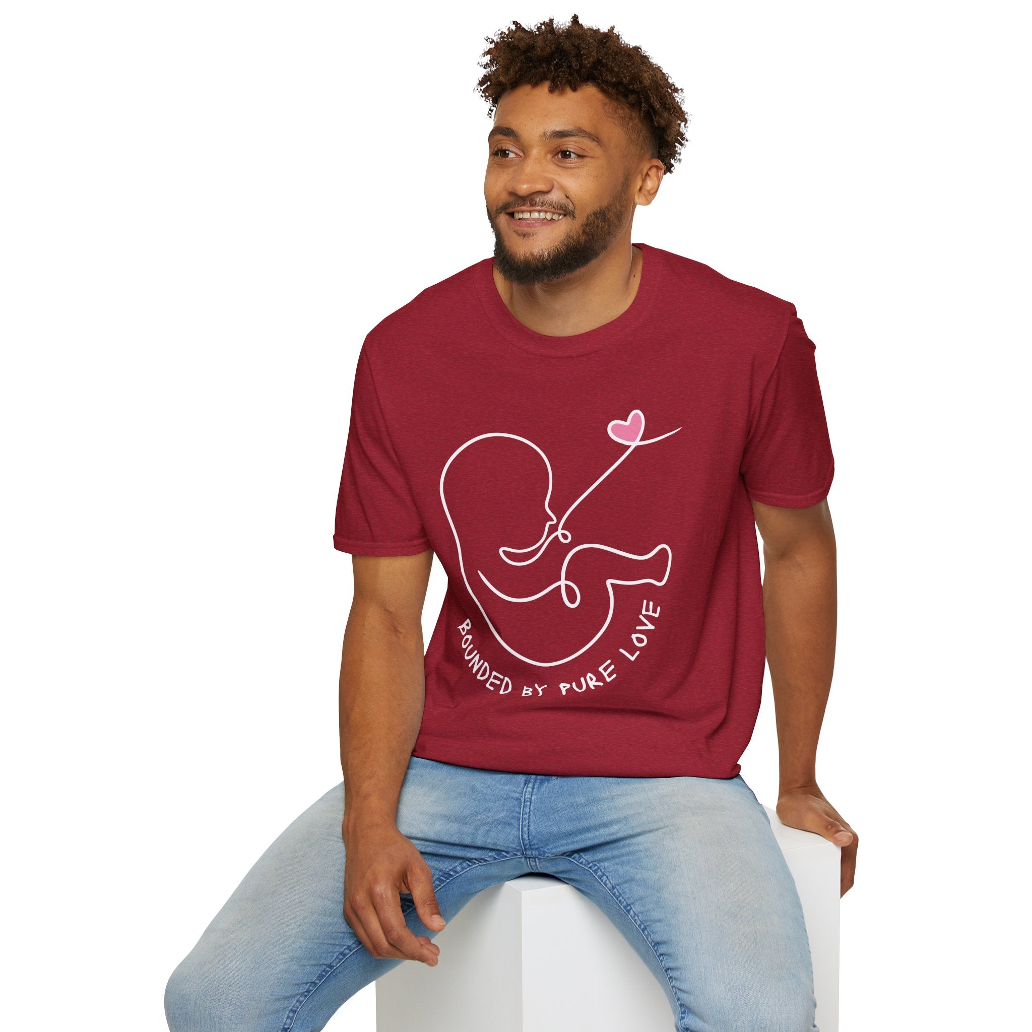 Bounded by Pure Love Unisex T-Shirt, Cute Tee, Expecting