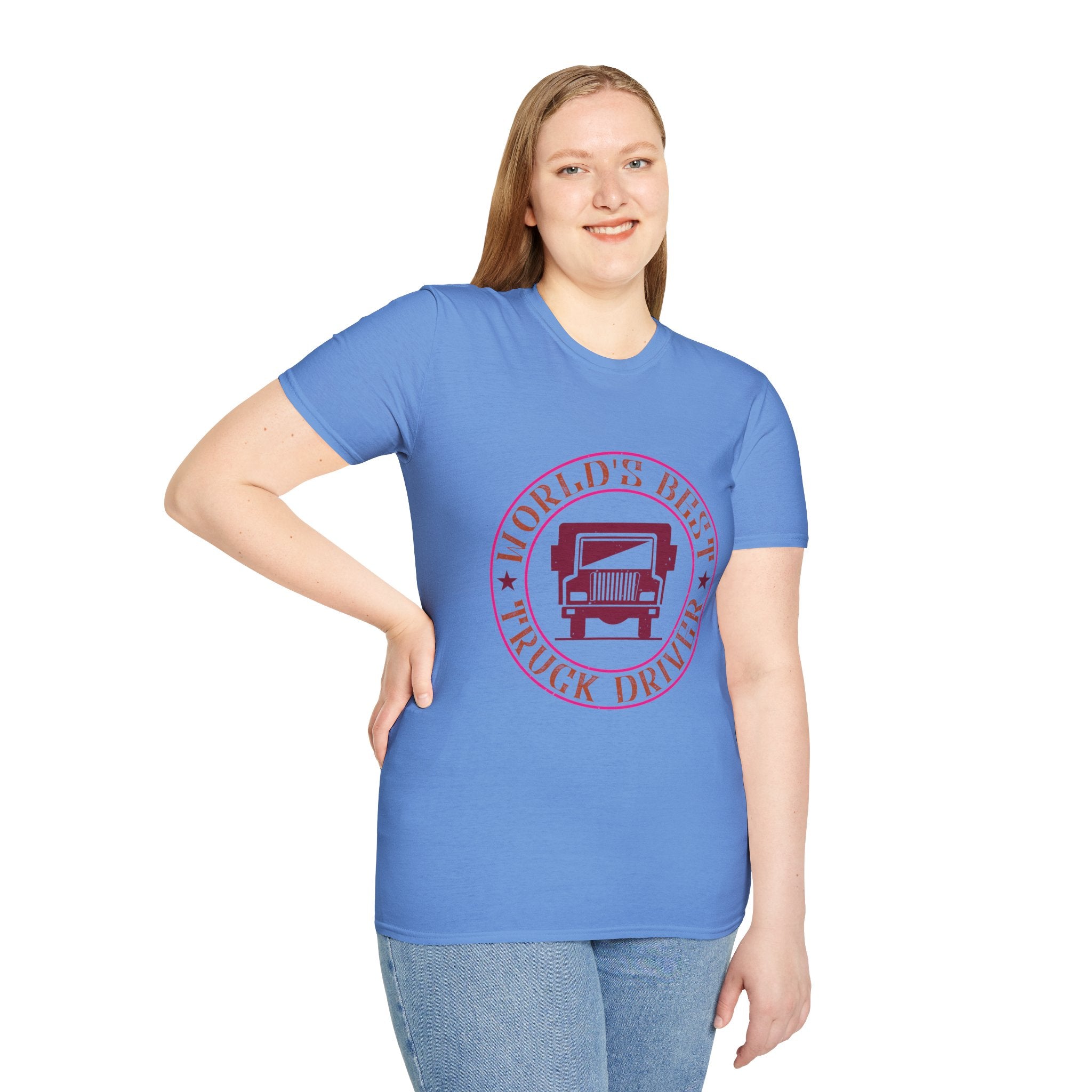 World's Best Truck Driver Unisex Softstyle T-Shirt | Gift for Dad