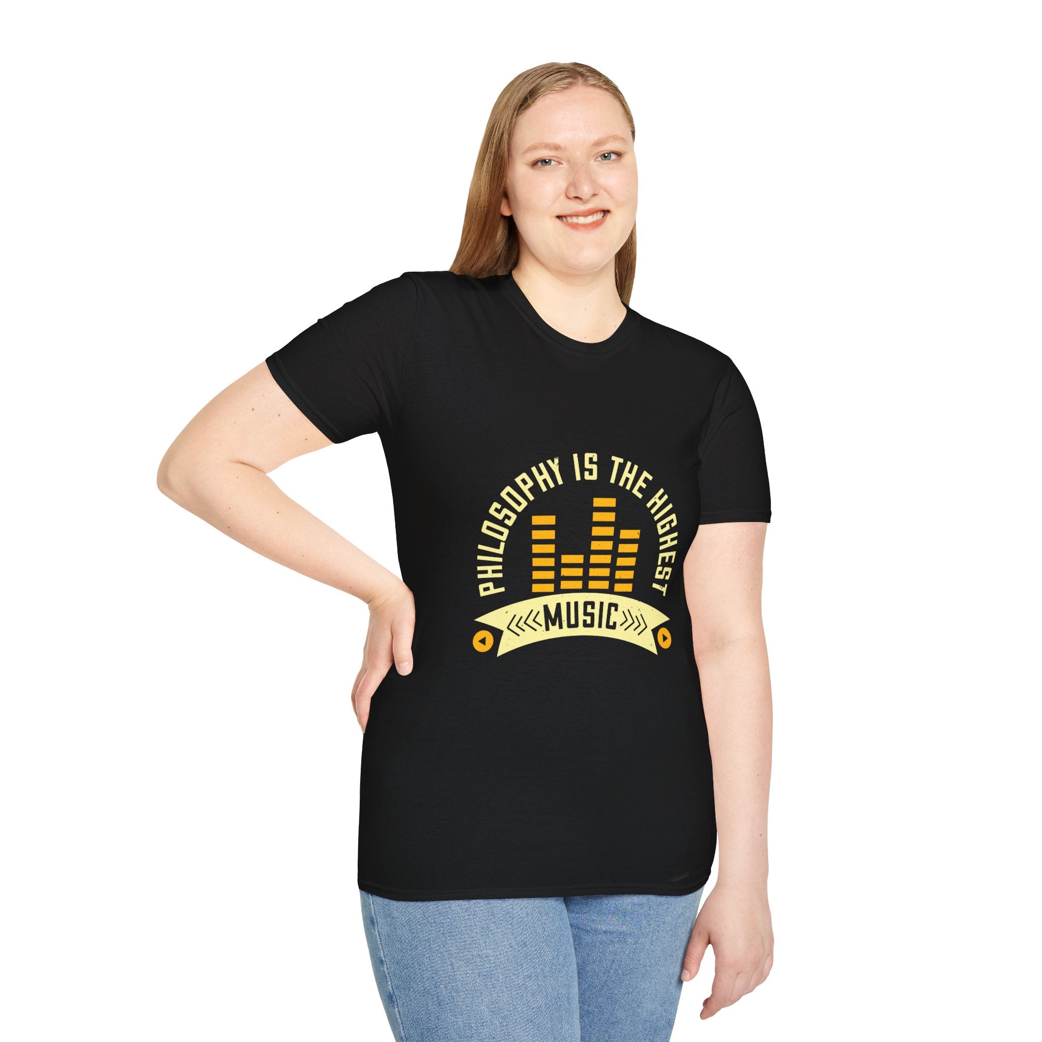 Musical Philosophy T-Shirt - Unisex Softstyle Tee, Gift for Music Lovers