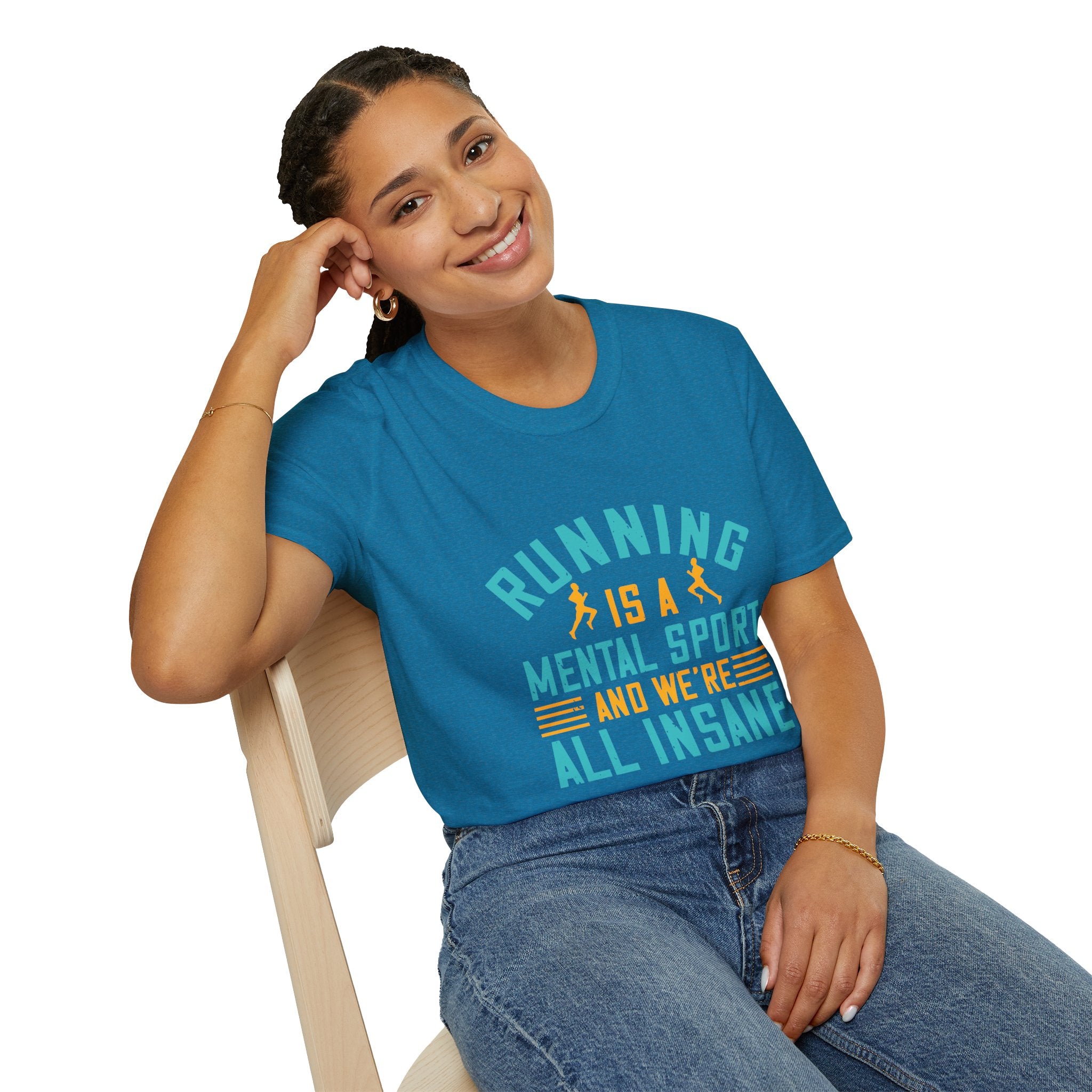 Running Insanity Unisex T-Shirt | Gift for Runners, Fitness Humor Tee