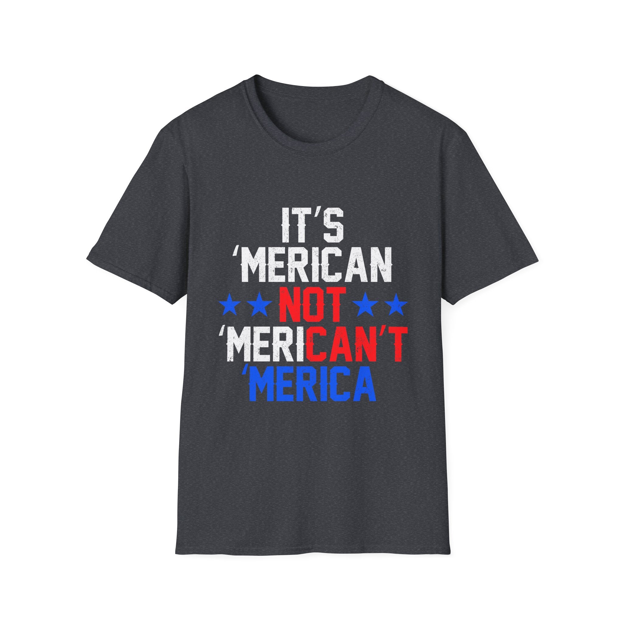 Patriotic Graphic Tee for Freedom Lovers - Unisex Softstyle T-Shirt, Casual Wear, Independence Day, Election Shirt, Gift Idea