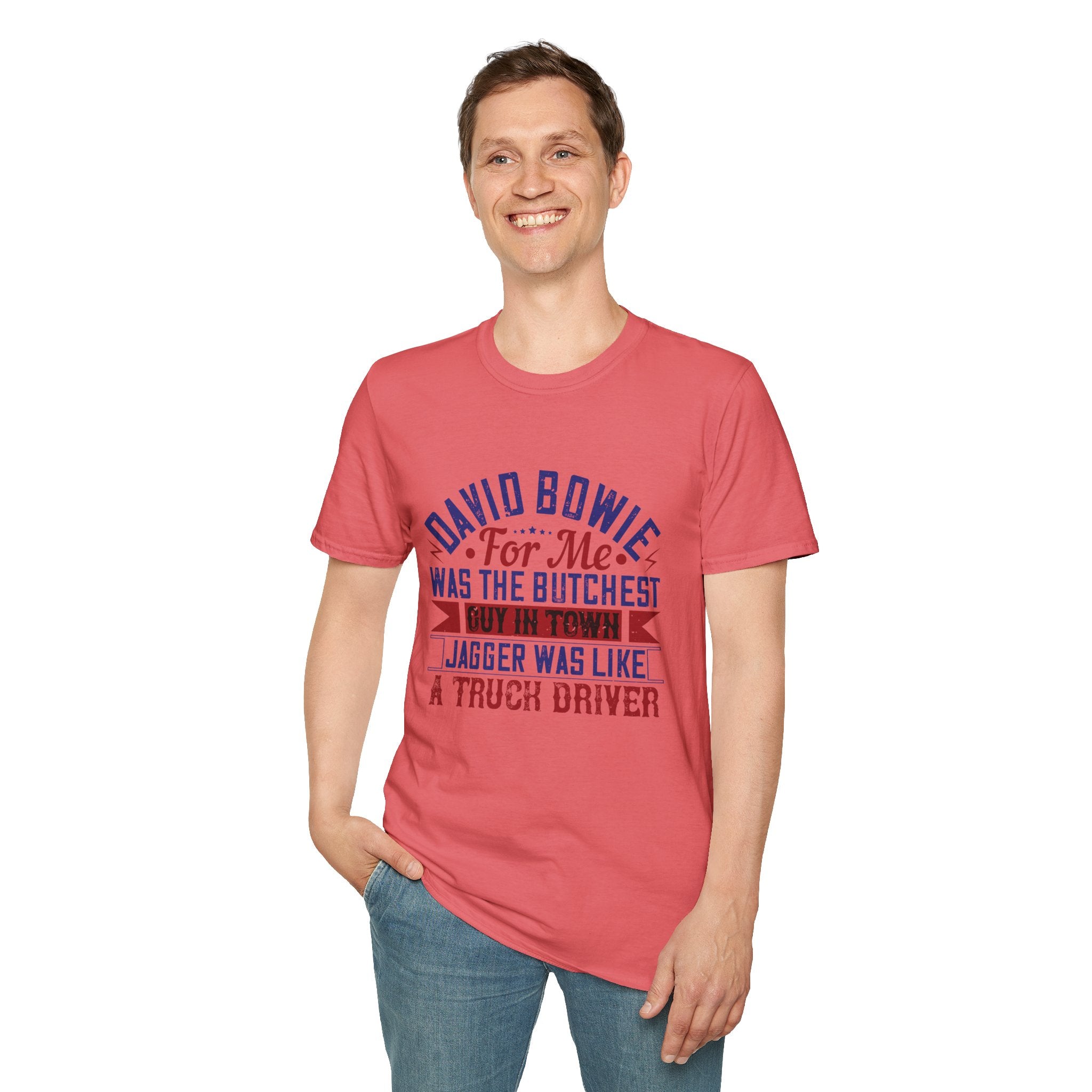 David Bowie Tribute T-Shirt, Unisex Graphic Tee, Music Lover Gift, Casual Wear, Retro Style, Birthday Present, Pop Culture Shirt