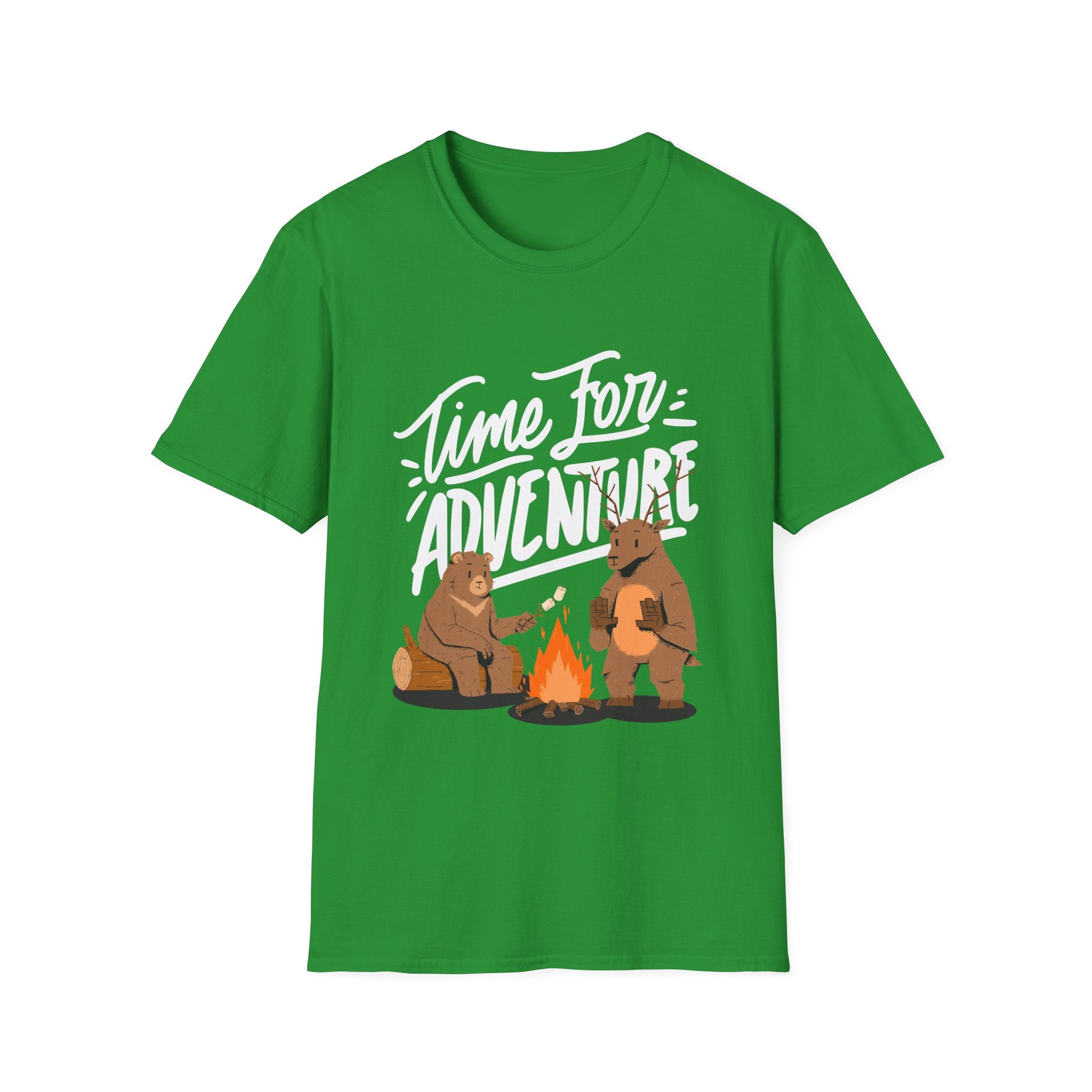 Adventure Bears Unisex Softstyle T-Shirt, Camping Shirt