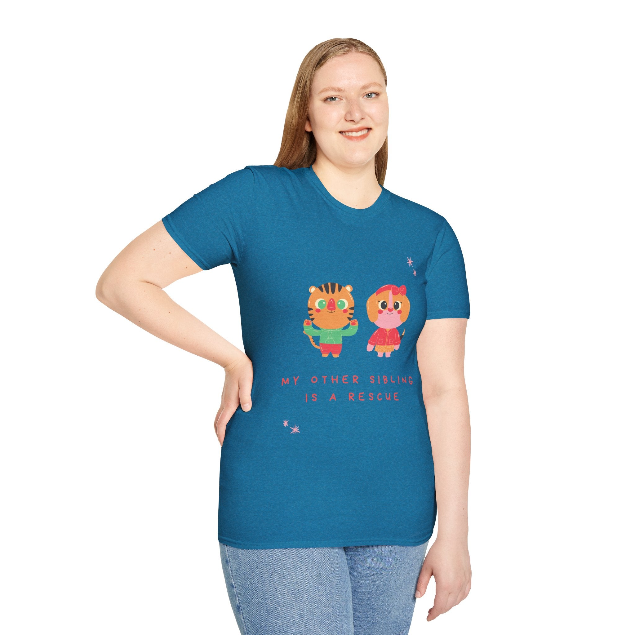 Cute Sibling Rescue T-Shirt, Animal Lovers Gift, Adoption Awareness Tee
