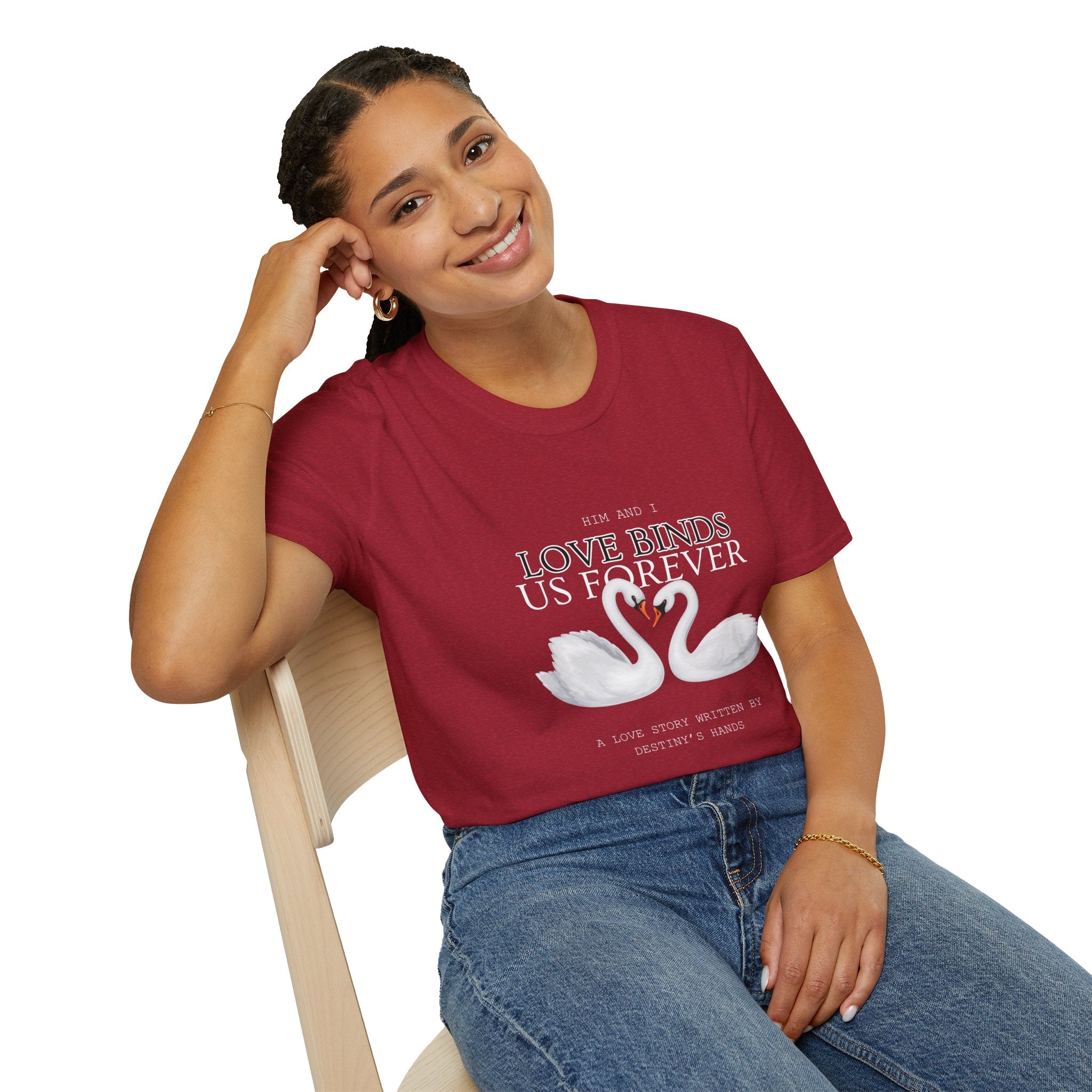 Romantic Swan Love T-Shirt | Perfect Gift for Couples