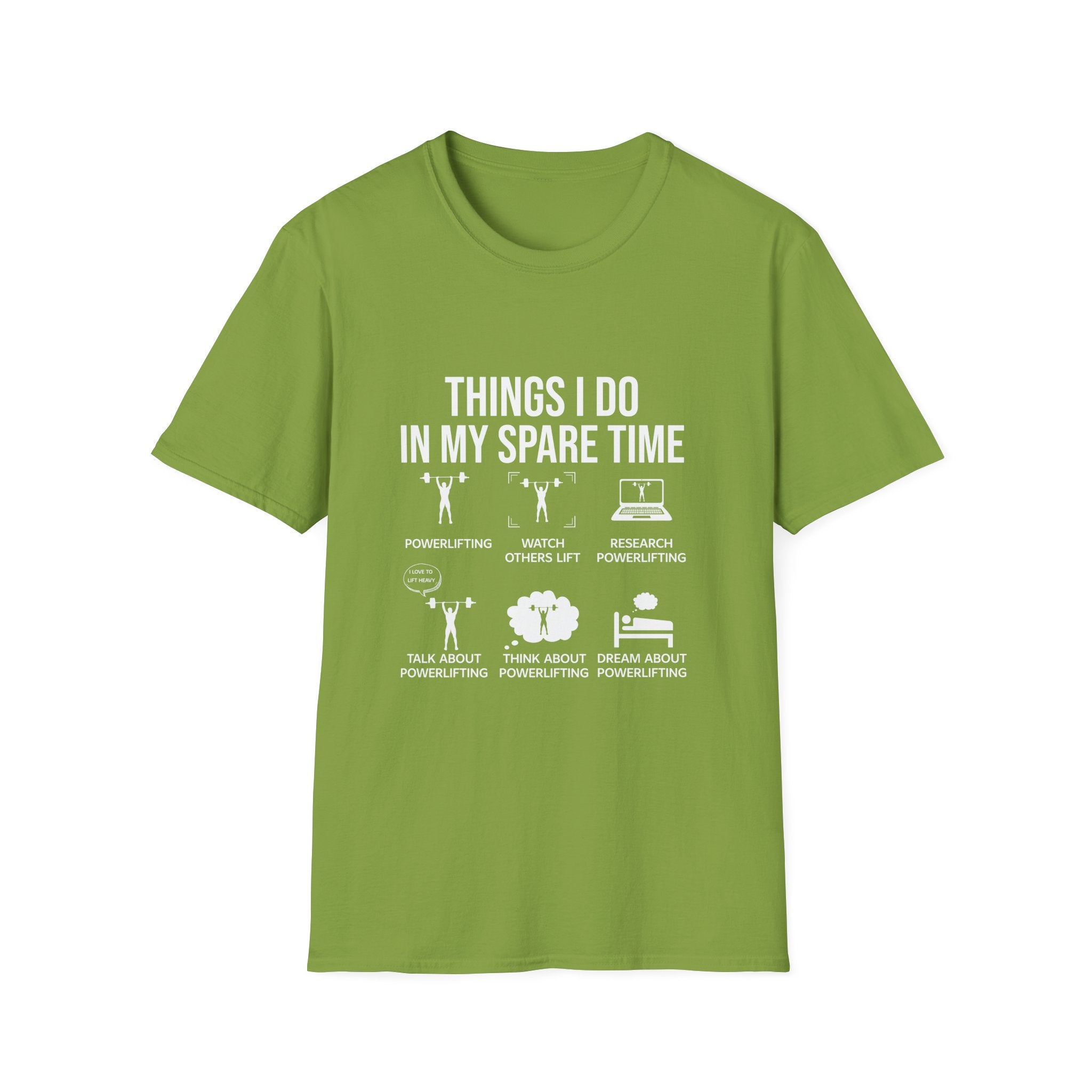 Funny Spare Time Activities T-Shirt, Leisurewear, Gift for Friends, Casual Humor Shirt, Relaxation Tee, Birthday Present