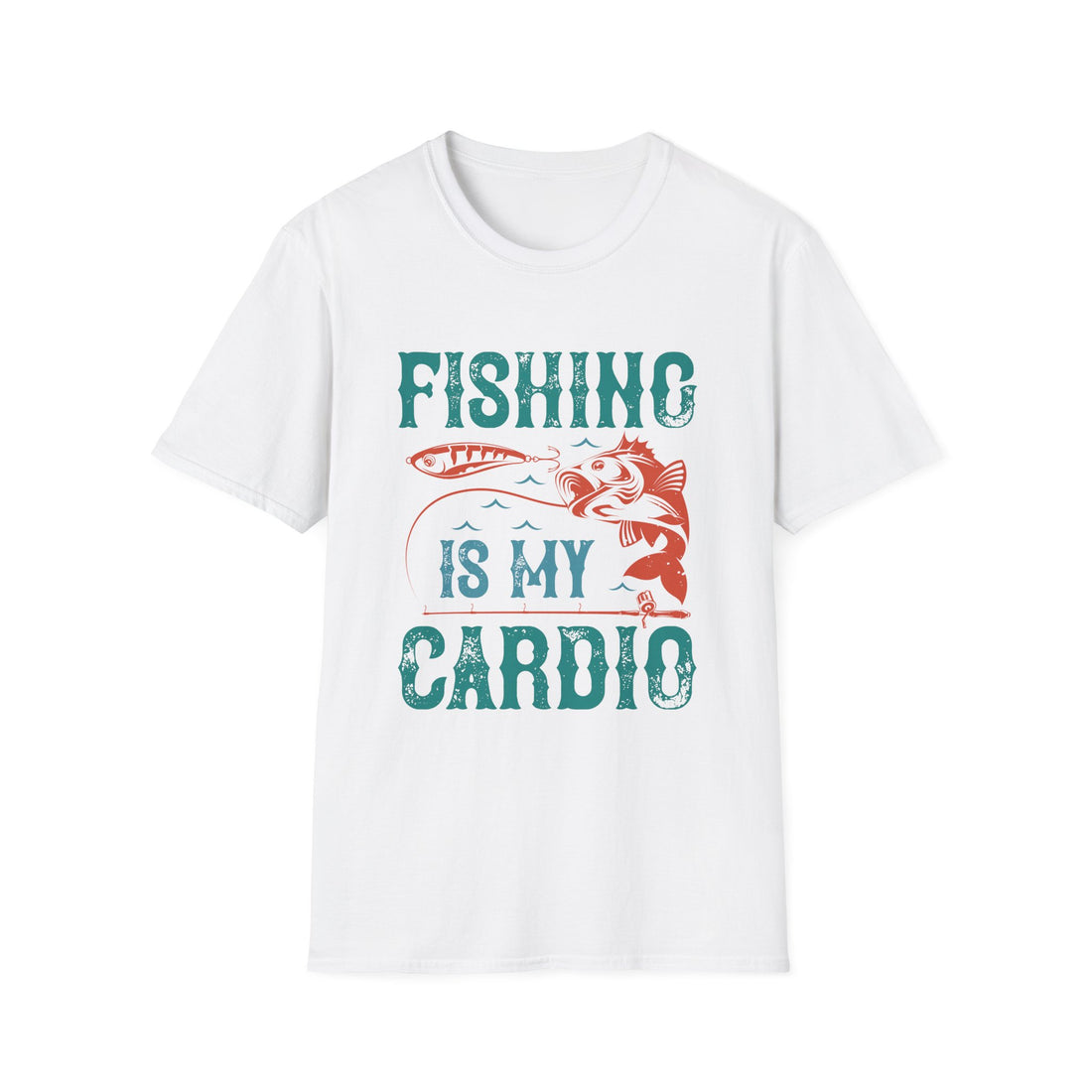 Fishing Is My Cardio Unisex Softstyle T-Shirt, Fishing  Tee