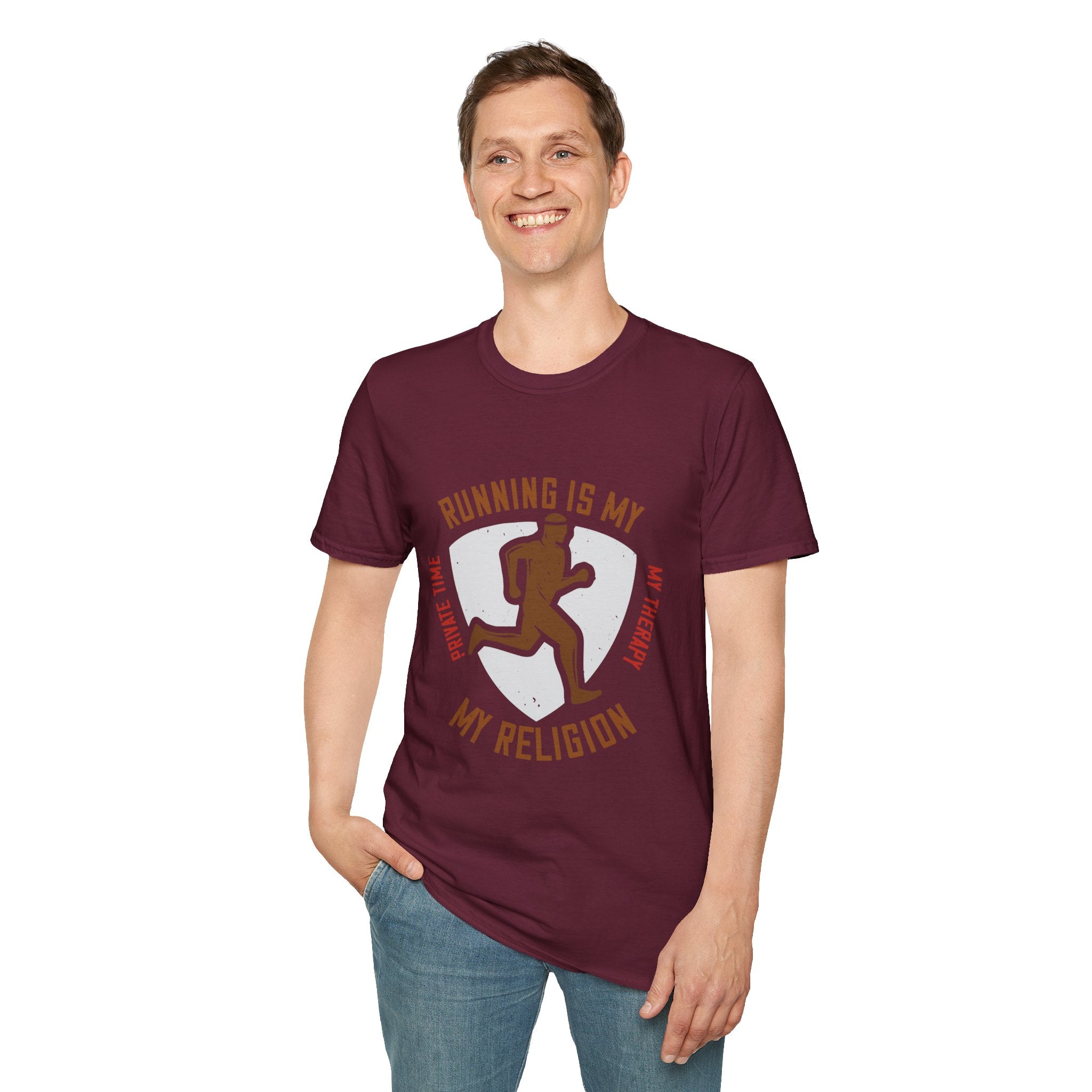 Running Is My Religion Unisex Softstyle T-Shirt | Perfect Gift for Runners, Exercise Lovers, Fitness Enthusiasts, Mother's Day, [...]