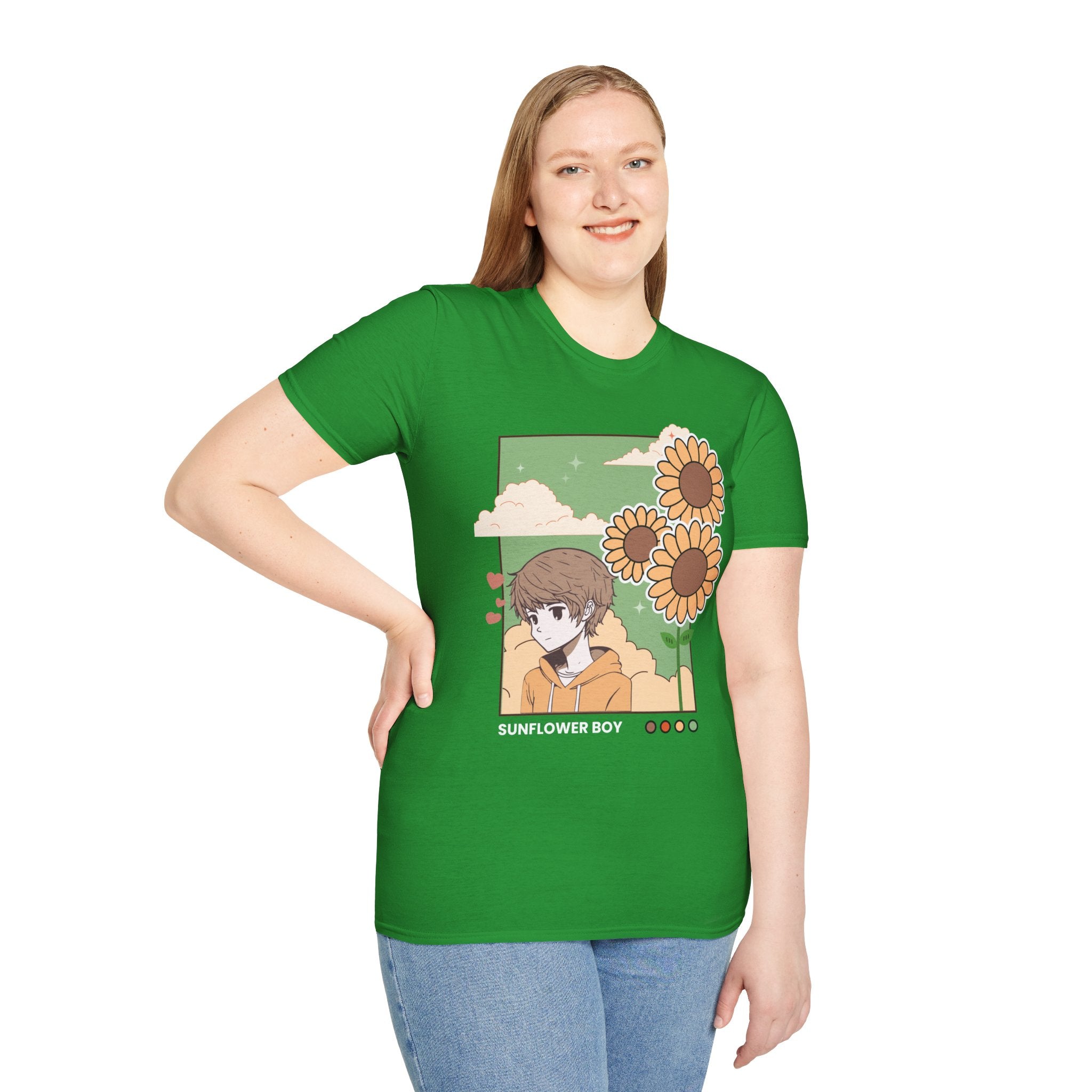 Sunflower Aesthetic Unisex T-Shirt, Softstyle Tee, Casual Wear