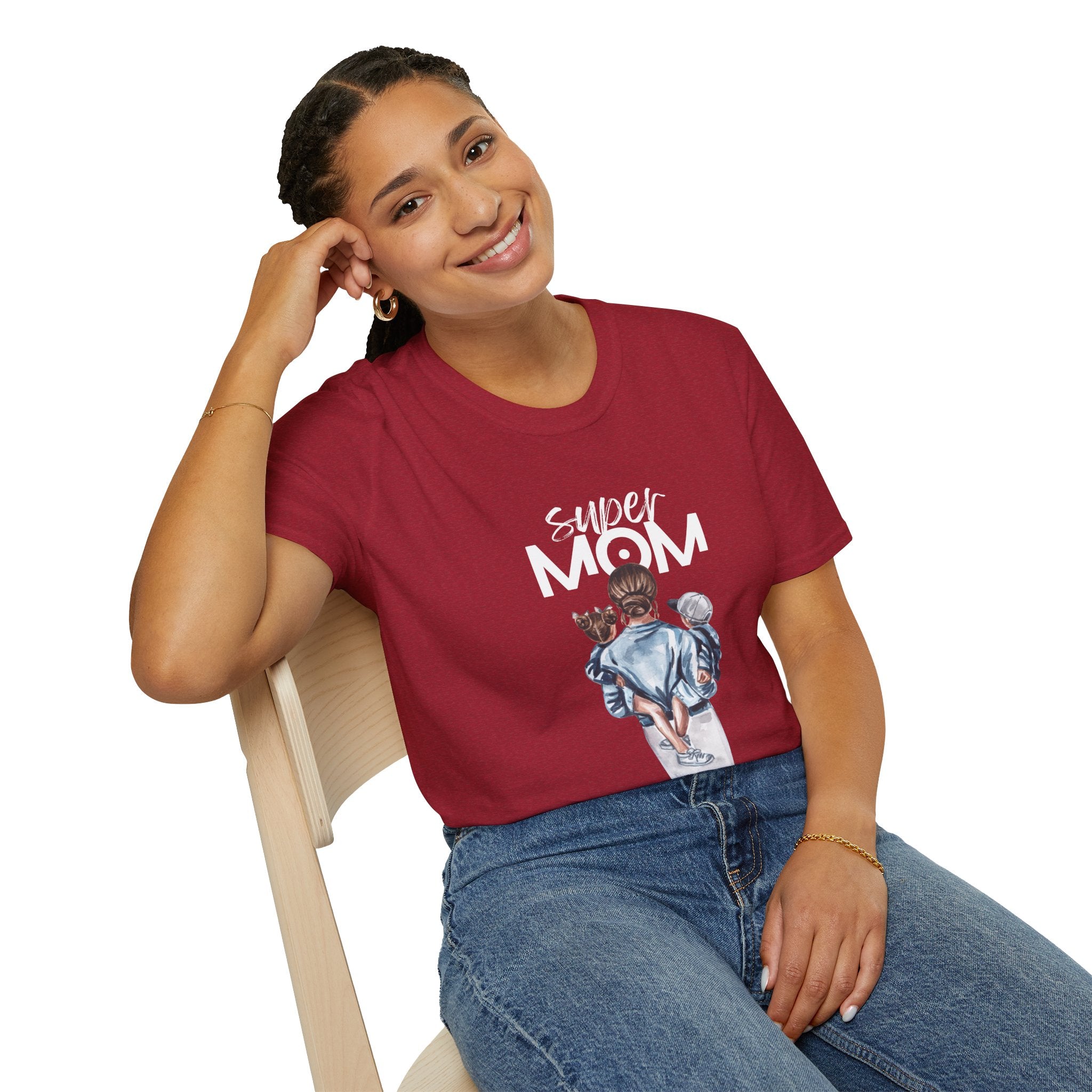 Super Mom Unisex Softstyle T-Shirt | Unisex T-Shirt